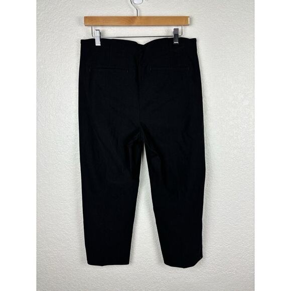 Chico's Stretch Pull On Cropped Pants Womens Size 1.5/US 10 Black Comfort Office - Picture 5 of 8
